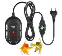 Calentador de acuario, mini varilla de calentamiento para acuario con ventosas, pequeño calefactor de inmersión para acuario, pantalla digital, calentador de acuario, temperatura ajustable, calentador