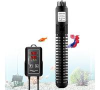 Calentador de acuario sumergible de 300 W con controlador de termostato LED externo, calentador de pecera con sobrecalentamiento inteligente, diseño de apagado sin agua, función de memoria, para
