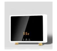 Calentador De Agua Caliente 3000W/4000W/5500W Calentador Instantáneo Sin Tanque Termostato De Inducción Calentadores Eléctricos Táctiles Inteligentes Ducha Automática(Yellow,110 3000W)