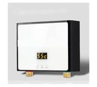 Calentador De Agua Caliente 3000W/4000W/5500W Calentador Instantáneo Sin Tanque Termostato De Inducción Calentadores Eléctricos Táctiles Inteligentes Ducha Automática(Pink,220 5000W)