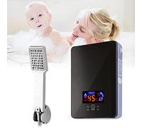 Calentador de agua caliente con kit de ducha para baño, 220 V, calentador de agua eléctrico, sin tanque, potencia de calentamiento, 6500 W