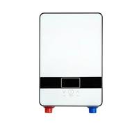Calentador De Agua Caliente Eléctrico, Caldera Instantánea Sin Depósito, Juego De Ducha Sin Depósito For Baño, Termostato Seguro, Automático Inteligente,Protecciones de seguridad(Bianco)