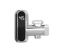 Calentador de agua, Conector de grifo de agua caliente instantáneo Champagne Gold Calentador de agua eléctrico Adaptador de grifo de cocina Calentador de agua sin tanque