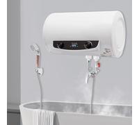 Calentador de agua de 50 L con cabezal de ducha y manguera de ducha, calentador de agua instantáneo con indicador LED, 220 V, 2000 W, eléctrico instantáneo para la ducha en el baño