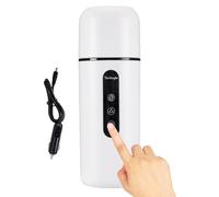 Calentador de agua de coche | Taza de agua calentada portátil de 12 V/24 V, hervidores universales para coche con función de agitación automática, taza de viaje de temperatura constante de 420 ml para