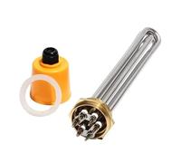 Calentador de agua de inmersión con rosca de cobre de 1 1/2 pulgadas, 220V/380V, 3kW/4, 5kW/6kW/9kW/12kW, tubo de calefacción eléctrica 304SUS, 1 Uds.(380V,9KW 303mm 304SUS)