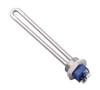 Calentador de agua de inmersión de 12 V-120 V, calentador tubular de acero inoxidable de 150 W-2 KW NPT de 1 pulgada (solo calentador, 12 V 300 W)