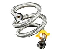 Calentador de agua de metal con fuelle de acero inoxidable, tubería de entrada for inodoro, presión alta, caliente y fría, interfaz universal, se puede doblar.(70 cm)