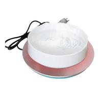 Calentador de agua de pollo - Base de bebedero de aves de corral calentada, calentador duradero con cable de alimentación de 4,5 pies, Winter Coop Essential | Solución fiable para mantener el agua de
