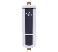 Calentador de agua eléctrico, 3500 W, ducha sin depósito, agua caliente instantánea, pantalla LED, 0-52 ℃ control inteligente para baño ducha