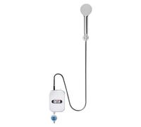 Calentador de agua eléctrico, 3500 W, montaje en pared, 220 V, con protección contra fugas, con ducha de mano, kit de ducha de baño
