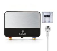 Calentador de agua eléctrico, 6000 W, mini calentador de agua eléctrico | Calentador de agua pequeño, 30 - 55 °C, pantalla táctil LED, calentador de agua eléctrico IPX4, cocina, baño, balcón