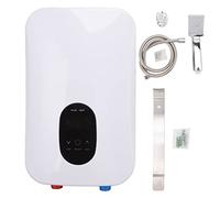 Calentador de Agua Eléctrico 6500W Instantáneo con Pantalla Digital Kit de Ducha Protección contra Sobrecalentamiento Caldera de Agua de Ducha 220V