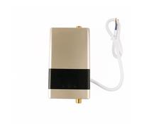 Calentador de agua eléctrico Calentador De Agua Caliente Eléctrico Instantáneo Remoto, Grifo De Calefacción Instantánea For Cocina, Ajuste De Temperatura De Ducha De Baño(110 4000W,Golden)