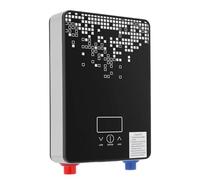 Calentador de agua eléctrico, calentador de agua de 6.5KW con pantalla LED, calentador de agua para baños con montaje en pared, calentador de agua con ducha de mano para el hogar, hoteles, escuelas