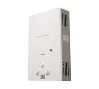 Calentador de agua eléctrico Calentador De Agua De Gas Propano Sin Tanque De 8L, Calentador De Agua Caliente Instantáneo LPG De 16kW, Caldera Con Pantalla LED For Acampar Al Aire Libre Con Kit De Cabe
