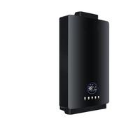 Calentador de agua eléctrico Calentador De Agua Instantáneo LPG/NG For Casa, Grifo De Baño De Ducha, Calentador De Agua Caliente, Pantalla Digital For Cocina De Hotel Y Cabaña(LPG 2800Pa,12L Black)