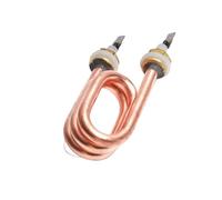 Calentador de agua eléctrico con tubo cobre rojo, 220 V, 1200 W, rosca M12, longitud del tubo: 75-80 mm