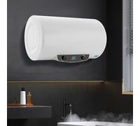 Calentador de agua eléctrico de 50 L, 220 V, hervidor horizontal, 30-75 ℃, calentador de agua eléctrico montado en la pared (cocina, ducha, baño)