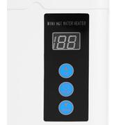 Calentador de agua eléctrico de 5000 W, mini calentador de agua eléctrico para cocina, 30-55 ℃, IPX4, resistente al agua, con control remoto y soporte para el mando a distancia, color blanco