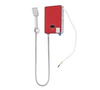 Calentador de agua eléctrico de 6500 W, 220 V, juego de calentador de agua | Calentador de agua sin depósito con ducha de mano e indicador LED de temperatura 30-55 °C, para ducha, baño, cocina