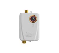 Calentador de agua eléctrico for baño, cocina, calentador montado en la pared, ducha caliente, pantalla LCD temperatura, Grado industrial(Bianco)