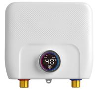 Calentador de Agua Electrico Instantaneo 220v 6500w, Calentador de Agua sin Tanque con temperatura constante, Ahorro de Energía, mini calentador de agua punto de uso para Cocinade Baño