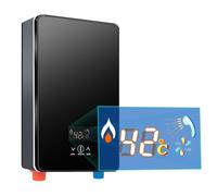 Calentador De Agua Electrico Instantaneo 6500W Temperatura Ajustable Termo Electrico Instantaneo Con Pantalla LED Y Ducha De Mano Ducha Electrica Agua Caliente,Para Cocina, Baño, Restaurante, Escuela