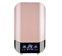 Calentador de agua eléctrico instantáneo 7 kW, portátil, sin tanque, inducción inteligente, for baño,Premium a prueba de fugas
