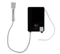 Calentador de agua eléctrico instantáneo de 6500 W, sin depósito, con pantalla LED, regulación de temperatura 30-55 ℃, montaje en pared, IPX24, incluye ducha de mano para baño y cocina