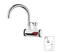 Calentador de agua eléctrico instantáneo Pantalla de temperatura Calentamiento de agua, Calentador de agua caliente de cocina con grifo de cocina LED, Grifo de agua caliente instantáneo(Lateral Type)