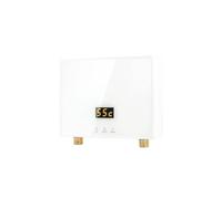 Calentador De Agua Eléctrico Instantáneo Sin Tanque, Con Panel Táctil, Control Remoto, Accesorio For Cocina Y Baño Compacto y duradero(Full White,110 4000W)