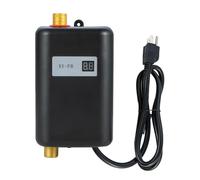 Calentador de agua eléctrico instantáneo sin tanque for el hogar, calentador 3000W, Grado industrial(Nero)