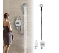 Calentador de agua eléctrico portátil con ducha, 3500 W, kit 220 V, calentador de agua instantáneo, calefacción instantánea sin depósito