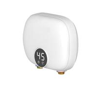 Calentador De Agua Eléctrico Sin Tanque Debajo Del Fregadero, Calentador De Agua Instantáneo Sobre Fregadero, Calentador De Agua Eléctrico Sin Tanque(Bianco,3800W(110))