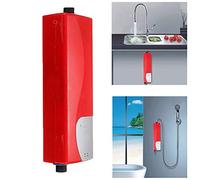 Calentador de agua eléctrico sin tanque Ducha instantánea 220V 3000W ABS Calentador de agua doméstico, para baño de cocina interior