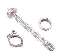 Calentador De Agua Eléctrico Tubular SUS304 De 220 V, Elemento Calefactor De Triple Abrazadera De 2,5 KW, 3,5 KW, 4,5 KW Y 5,5 KW.(Set,Black,4.5KW L290mm)