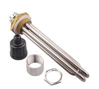 Calentador De Agua For Tanque De 220 V/380 V, Elemento Calefactor De Caldera DN32, Calentador Eléctrico Tubular De 2 KW, 3 KW, 4,5 KW, 6 KW, 3750 W, SUS304(Set-3,220v,3KW)