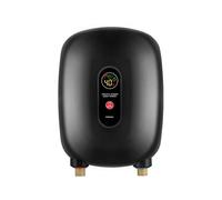 Calentador de agua frecuencia fija, calentador instantáneo sin tanque, calentamiento rápido for el hogar, baño y cocina, Grado industrial(Nero)