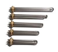 Calentador de agua inmersión Industrial, resistencia 110V/220V/380V, tubo elemento DN32/DN40/DN50, 1 Uds(DN40,220V_9KW 285MM)