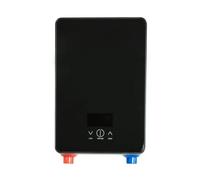 Calentador de agua instantáneo, Calentador De Agua Caliente Eléctrico, Caldera Instantánea Sin Depósito, Juego Ducha For Baño, Termostato Seguro, Automático Inteligente(All Black)