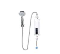 Calentador de agua instantáneo, Calentador De Agua Eléctrico Inteligente LED 5500W, Caldera Instantánea Sin Depósito, Conjunto Ducha Baño, Temperatura Ajustable Automáticamente