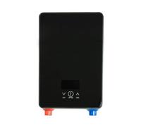 Calentador de agua instantáneo, Calentador De Agua Instantáneo Sin Tanque 6500w, Termostato, Inducción, Calentadores Eléctricos Táctiles Inteligentes, Ducha Automática(All Black)