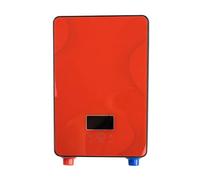 Calentador de agua instantáneo, Calentador De Agua Instantáneo Sin Tanque De 6500w, Termostato, Calentador De Inducción, Calentadores Eléctricos Táctiles Inteligentes, Ducha Automática(Rot)
