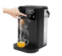 Calentador de agua instantáneo de 1700 W con ajuste de temperatura y cantidad, depósito de agua de 3 l, funciones de seguridad (seguridad infantil, protección contra incendios secos), silencioso, 43