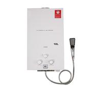 Calentador de Agua Instantáneo de Gas, 10 L, 20 kW, LPG, Sin Depósito, Con Cabezal y Manguera de Ducha Para Cocina, Baño, Camping Al Aire Libre