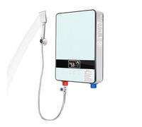Calentador de agua instantáneo Ducha, Calentador de agua eléctrico sin tanque, 6500W Agua Caliente Instantánea Baño Ducha, Baño Calentador de Agua Eléctrico 0-55℃, 29 × 19 × 6.5cm