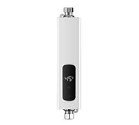 Calentador de Agua instantáneo eléctrico,CEIEVER sistema de agua caliente instantáneo 220V 3500W Mini Termo Eléctrico con Pantalla LCD Calentador de Agua sin Tanque para el cuarto de baño