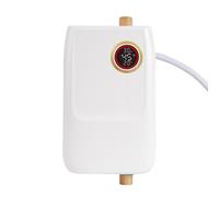 Calentador de agua instantáneo eléctrico de 5500 W,mini calentador de agua sin depósito de 220 V,pantalla LED y protección antiseca,económico y compacto, para lavabo,cocina y cuarto de baño