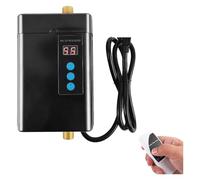 Calentador De Agua Instantáneo Eléctrico Sin Tanque De 3000W Debajo Del Fregadero Con Control Remoto For El Baño De La Cocina Del Hogar (B-Negro)